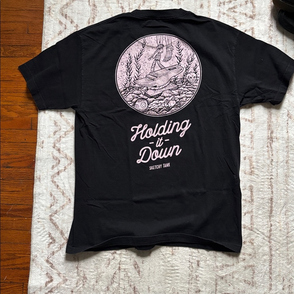 Sketchy Tank Black Short Sleeve Tee